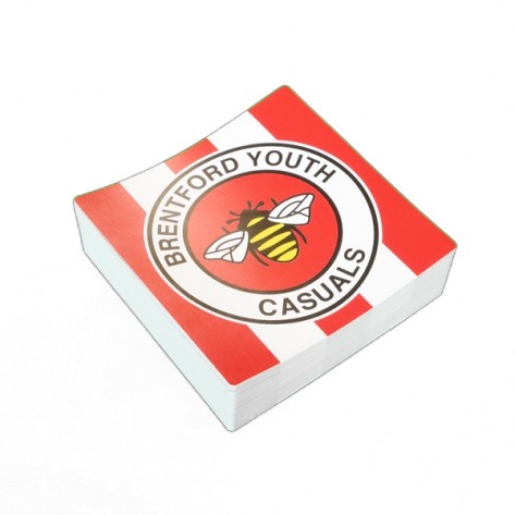 10cm Square Football Stickers (Pack of 50)