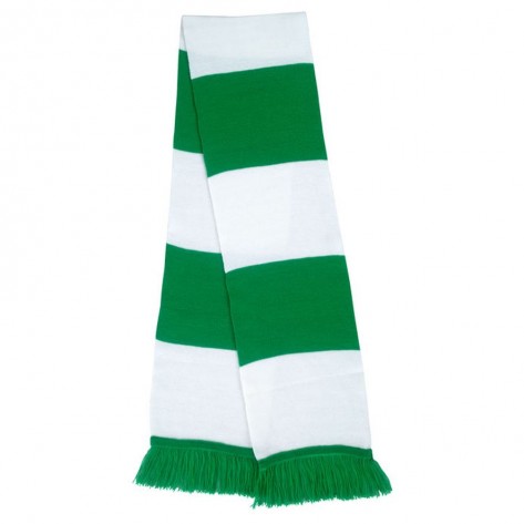 Two Tone Knitted Team Scarf  - 140cm x 20cm