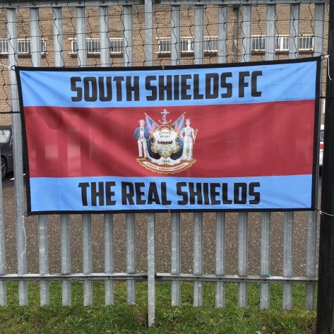 South Shields 6ft x 3ft Football Flag