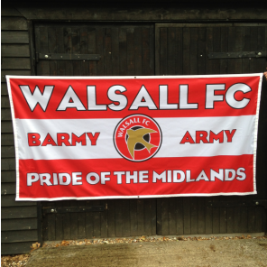 8ft x 4ft Heavyweight Walsall FC Football Flag